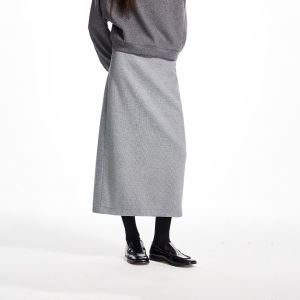 SEASON HIGH | Elegant Pure Color Midi Skirt