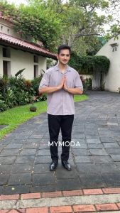 MYMODA 597 Kemeja Pria Katun Bordir Embroidery