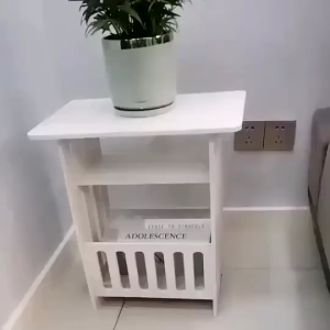 Modern Mini Side Table Square Portable Small Coffee Tea Table for Bedroom Living Room Bedside Sofa