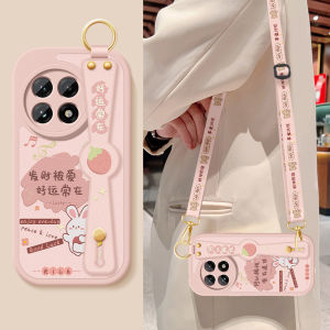 เคสโทรศัพท์ Oneplus 13 หนังยางนิ่มพร้อมสายสะพายข้าง สายรัดข้อมือ ป้องกันเลนส์เต็มจอ ป้องกันการตกหล่น สำหรับผู้หญิง คู่รัก เคสโทรศัพท์มือถือ