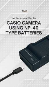 [NYZE] NP-40 Replacement Battery and Charger for Casio Cameras using NP-40