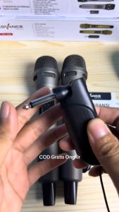 Mic Wireless Murah Isi 2 Mic Karaoke Suara Jernih Wireless Profesional Microphone mic tanpa kabel ADVANCE 209 (isi 2) - Mic / Mik Tanpa Kabel Microphone Double Wireless MIC Bisa Di Cas USB Tipe C