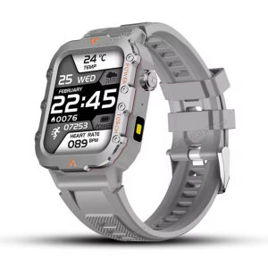 สมาร์ทวอทช์ทหารปี 2025 GPS ผู้ชาย ไฟฉาย กันน้ำ ติดตามกีฬากลางแจ้ง HD โทรผ่านบลูทูธ สมาร์ทวอทช์ใหม่ สำหรับ Android IOS
