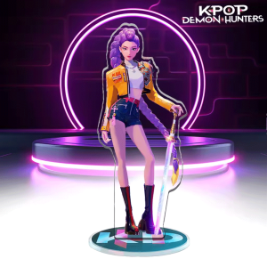 Anime KPop Demon Hunters Acrylic Stand Desktop Decor Cartoon Anime Figure Rumi Mira Zoey Sussy Dolls Fans Gift