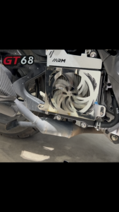 Motorcycle Radiator Cover Rotating Fan Cover Waterproof Fits Click125/150 NMAX Aerox V2V1 ADV/PCX150