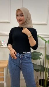 Celana Cutbray Jeans Highwaist Wanita Terlaris