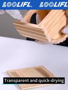 LOOLIFL 1-5PCS 495 Super Glue Instant Quick-Drying Cyanoacrylate Adhesive Leather Rubber Wood Metal Strong Bond Liquid Glue 20G
