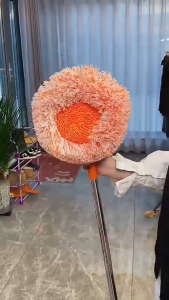 CuddleCove 4-in-1 Sunflower Telescopic Rod Mop 360°Rotation Dust Removal Mop for Floor Car Ceiling