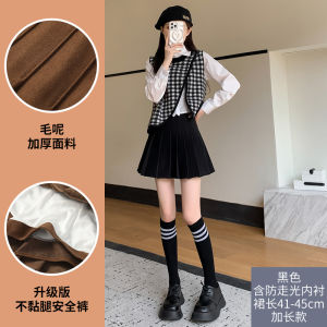 กระโปรงสั้นทรงเอเอวสูงสีเทาเข้ม ทรงเอ เดรสยาวปานกลาง ทรงเข้ารูป กระโปรงทรงเอ ฤดูใบไม้ผลิ ฤดูใบไม้ร่วง ฤดูหนาว กระโปรงสั้น แฟชั่น