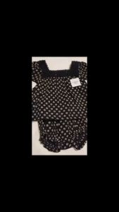 Old Navy Flutter Sleeve Top Bloomers Outfit 3-6 Months Baby Girl