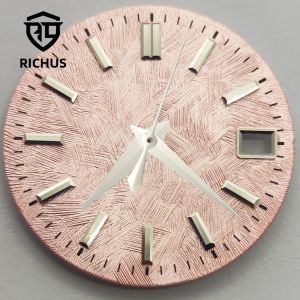 Mặt Đồng Hồ RICHUS 285mm Có Kim Chỉ Giờ Bằng Thép Không Gỉ Màu Đen/bạc Tương Thích Với Phụ Kiện Đồng Hồ Chuyển Động NH34 NH35