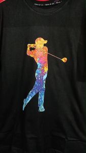 Kaos Pria 3 Dimensi Motif Animasi Golf Tshirt Oblong Katun 24s H0140 By Hans & co