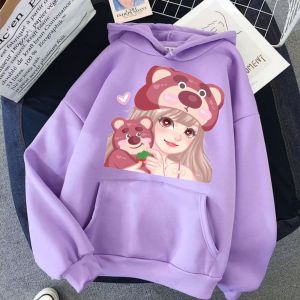 Jaket Suiter Hoodie Anak Perempuan Girl Cute Lotso Gemoy Terbaru Usia  5 6 7 8 9 10 11 12 13 15 Tahun