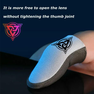 Damile ngón tay bìa Bạc fibre thoáng khí Tay cầm chơi game ngón tay tay tay áo cho pubg màn hình cảm ứng chơi game chuyên nghiệp găng tay bảo vệ ngón tay cái bay cá mập