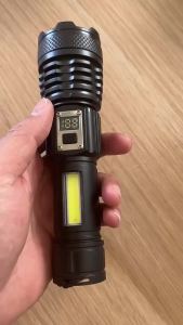 Super Bright Waterproof Flashlight Flash Light  Powerful Original  Ultra Bright Long Duration High Capacity  Digital Display Power  Ultra Bright