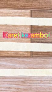 Karet Kerambol 4 sisi krep sol kerambol karet lentur untuk permainan kerambol