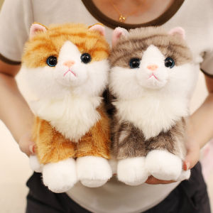 Simulation Cat Doll Gentle And Comfortable Lifelke Doll Stuffed Animal Cat Home Ornament Holiday Surprise Gift