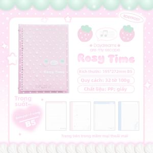 RosyPosy | Sổ Ghi Chép Bìa Mềm Thẩm Mỹ Cao