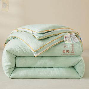 Thickened Winter Duvet Soy Fiber Duvet Zipper Style Mother And Child Duvet Core for Twins Double-Sided Heating Warmth