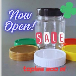 toples lada bulat 200 ml toples rempah /toples jar sambal