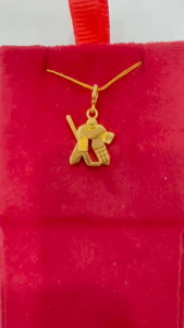 Poh Heng Jewellery 22K Ace of Hockey Pendant in Yellow Gold  [Price By Weight]