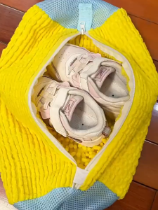 Mesh Shoe Washing Bag Zipper Laundry Bag for Washing Machine Shoe Laundry Bag Beg Jaring Basuh Kasut 洗鞋袋