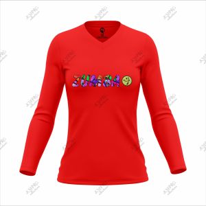 Baju Senam Wanita Aerobic Lengan Panjang Dri-Fit Terbaru Zumba003