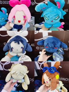 Genuine Anime Alien Stage Ivan Till MiZi Luka Cosplay Fluffy Cotton Cartoon Puppet Pendant Keychain Xmas Mobile Phone Bracket