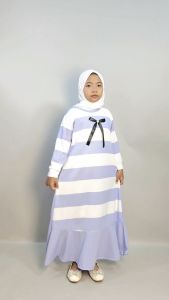 CF Kids Gamis Anak Perempuan Salur Besar Pita Dada