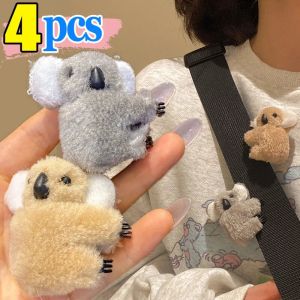 4Pcs Plush Koala Bear Hair Claw Cute Hair Clips Hairpins Cute Animal Hair Clip for Girls Headwear Koala Barrettes Accessories