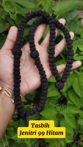 TASBIH 99 JENITRI HITAM RUDRAKSHA HITAM 99 BUAH