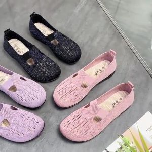 Lilyshoes 2025ฤดูร้อนใหม่นุ่มกลวงรองเท้าผู้หญิงสบายรองเท้าผู้หญิงระบายอากาศรองเท้าผู้หญิง