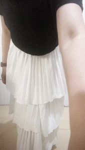ROK WANITA PANJANG LIPIT 3 TINGKAT PLISKET GL FASHION
