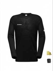 Soft Wool Blend Printed Long Sleeve T-Shirt