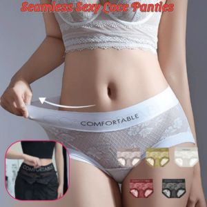 กางเกงชั้นในลูกไม้เซ็กซี่ไร้ตะเข็บ กางเกงชั้นในลูกไม้เนื้อนุ่มระบายอากาศได้ดี สำหรับผู้หญิงไซส์ใหญ่