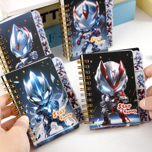 Cute Cartoon Uot Notebook A7 Ring Bound Portable Detachable Pocket Student Stationery Small Gift Retro Style Cover Other Material