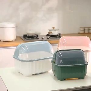 ที่คว่ำจาน ที่เก็บถ้วยทรงโค้งมน ที่ได้รับความนิยมมากที่สุด ที่คว่ำจาน ที่คว่ำจานทรงโค้งมน (มีฝาปิด) กล่องเก็บจาน กันฝุ่นละออง