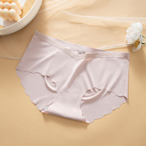 Ice Silk Maternity Underwear Low Waist Triangle Pants Comfortable Seamless Large Size for Morning to Evening Pregnancy