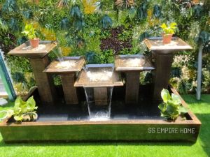 S11 Yellow Mouth 8x3.5 Feng Shui Water Pond Fountain Kolam Air Sandstone Garden Water Feature 风水流水喷泉瀑布池 Fish Waterfall Feng Shui