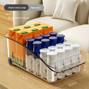 Zhifan | Clear Storage Box Snack Organizer Drawer Organizer