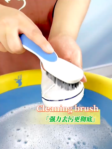 Bàn Chải Lông Mềm Đánh Giày Chà Sàn Vệ Sinh Nhà Tắm Giặt Đồ - Nhựa PP Bàn Chải Cán Lùn Đa Chức Năng