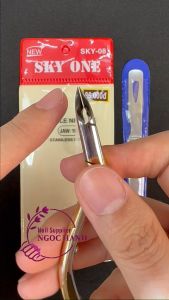 Kềm nail cắt da Bán Nguyệt Vàng kìm nhặt da chết Sky One Kềm làm nail lấy da chết Skyone D-08