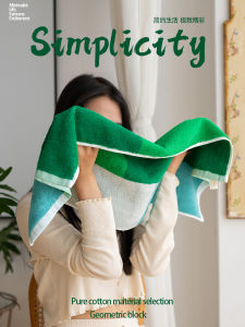 Khăn Mặt Cotton Nguyên Chất Hình Học Mềm Mại Thấm Hút Cho Nam Và Nữ Dùng Trong Gia Đình Khăn Mặt Mới Về