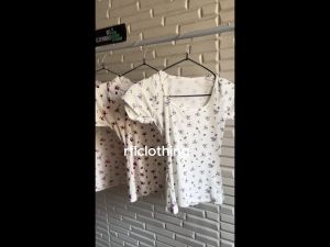 Floral Ribbed Knit Top – Boatneck | Stretchable Cotton | Korean Slim Fit | Free Size (XS-M) | Casual & Trendy Womenswear