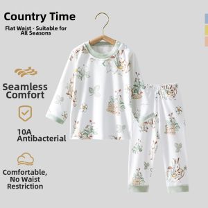Usbettas | Warm Cotton Kids Autumn Winter Sleepwear Set