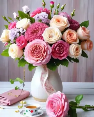 Paint By Number Rose Flower Sunflower Canvas Drawing Kits Coloring on The Wall Kits Floral Home Decor Peony