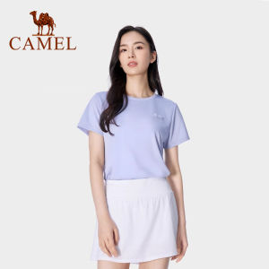 Cameljeans มาใหม่ล่าสุด Refreshing Breathable กีฬาเสื้อยืดสตรีสบายๆสบายๆแขนสั้นเสื้อยืดผู้หญิง