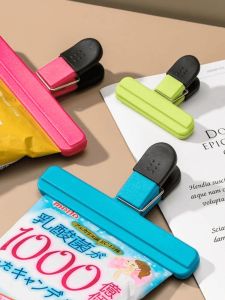 Rainbow Colored Food Sealing Clips Fresh Keeping Clips Plastic Anti Moisture Sealed Clips Simple Design Multi Purpose Kitchen Tools