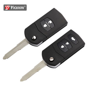 YIQIXIN Remote Car Key Shell For Mazda 2 3 5 6 Series M6 MX5 CX5 CX7 CX9 RX8 2005 2006 2007 2008 2009 2010 2011 2015 Uncut Blade