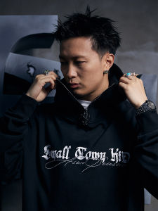 Asen Aizhiheng Same STK Smalltownkid Hip Hop Trendy Street Zipper Embroider Hoodie Sweatshirt